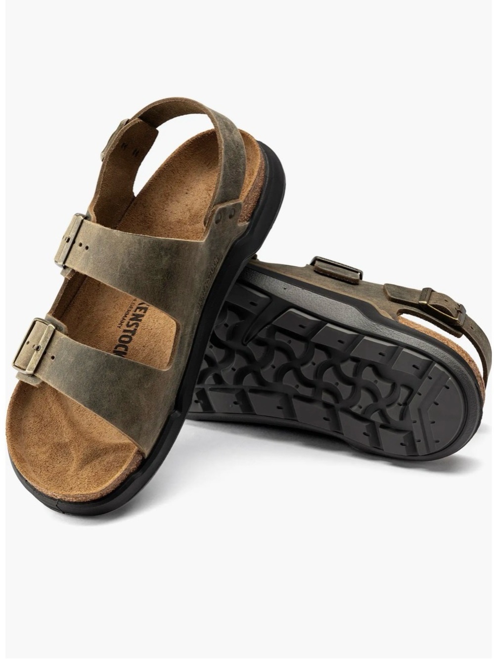 Milano Slingback Sandal Birkenstock Men $159.95 Faded Khaki NEW EU 43 US 10